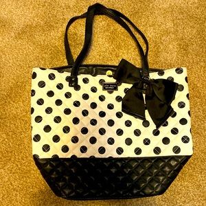 Betsey Johnson Polka Dot Tote